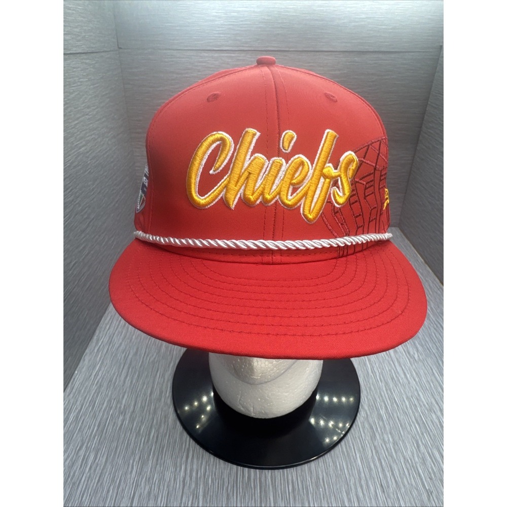 Kansas City Chiefs New Era 2019 Mexico Game NFL 100 Red Hat Size 7 5/8